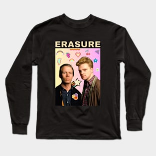 erasure 90s style retro vintage 80s gifts Long Sleeve T-Shirt